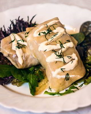 Вегетарианские голубцы с нутом, чечевицей и фасолью