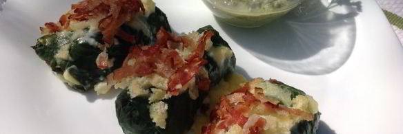 запеченные голубцы из мангольда