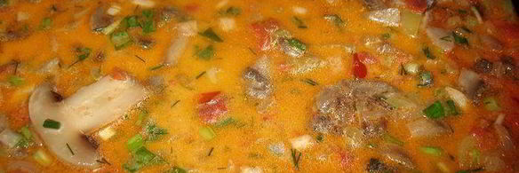 гречневая лапша с грибами