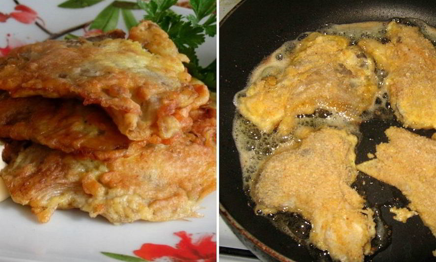 Рецепт грибных отбивных