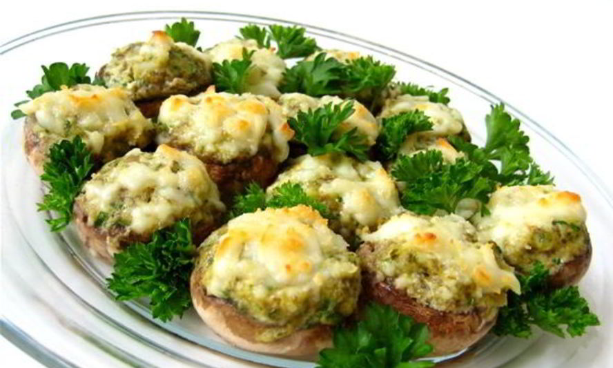 Рецепт грибов, фаршированных фаршем