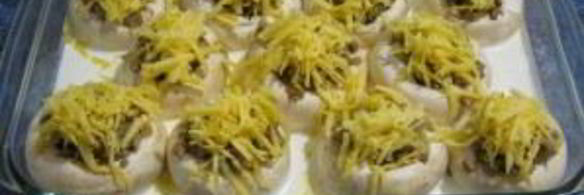 грибы, фаршированные фаршем