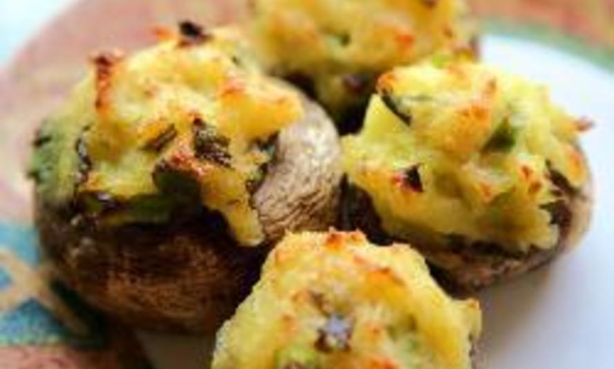 Рецепт грибов, фаршированных картошкой и сыром