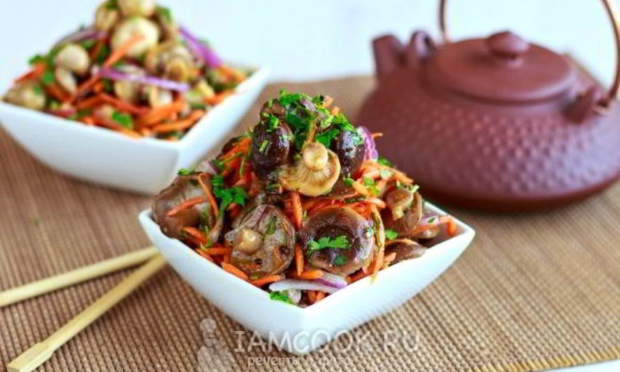 Рецепт грибов по-корейски