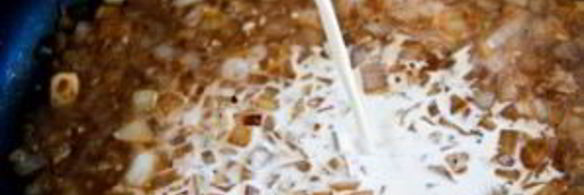 грибы под сливочным соусом