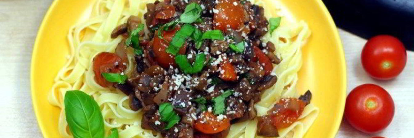 Грибы с баклажанами