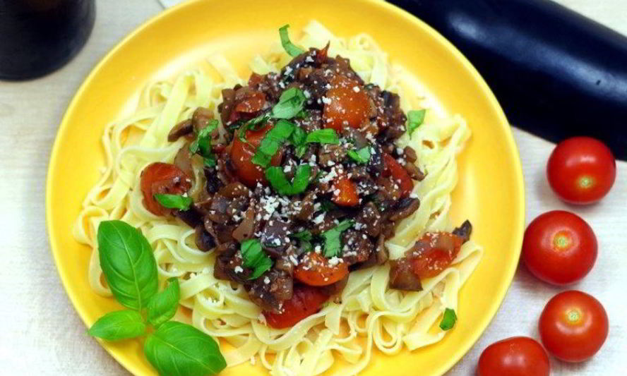 Рецепт грибов с баклажанами