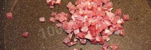 грибы с ветчиной