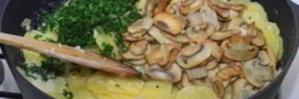 грибы тушеные в сливках