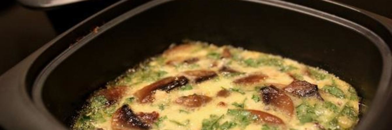 Грибы в сливочной заливке