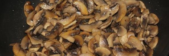 грибы в сливочной заливке