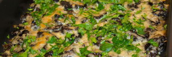 грибы в сметане в духовке запеченные с сыром