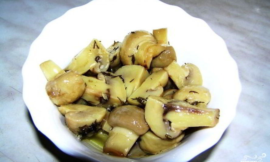Рецепт грибов закусочных