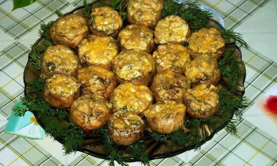 Рецепт грибов, запеченных с сыром в духовке