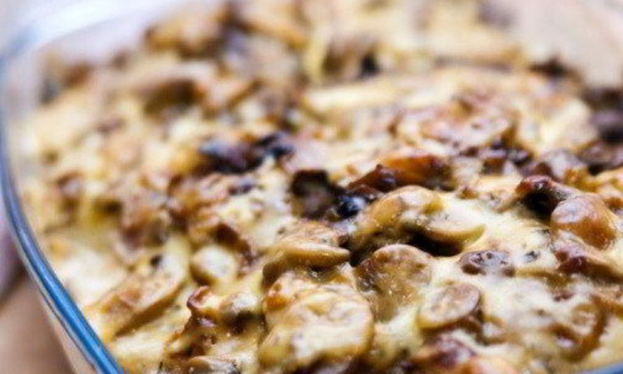 Рецепт грибов, запеченных с сыром