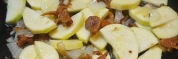 лисички с кабачками жареные