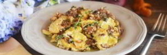 лисички с кабачками жареные