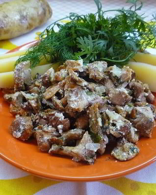 Лисички в духовке