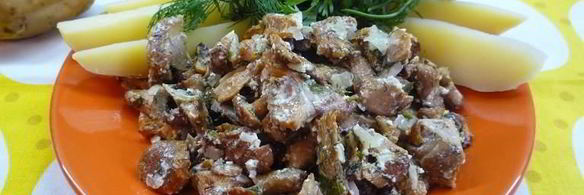 лисички в духовке