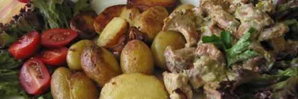 лисички жареные с картофелем