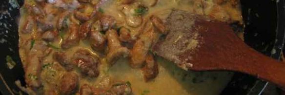 лисички жареные с картофелем