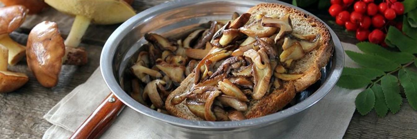 Маслята жареные