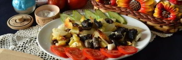 подосиновики жареные с картошкой