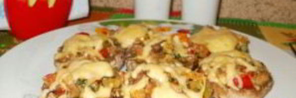 постные фаршированные грибы