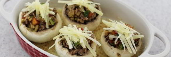 шампиньоны фаршированные мясом