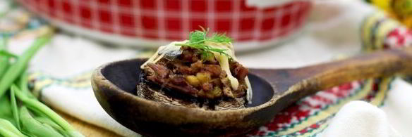 шампиньоны фаршированные мясом