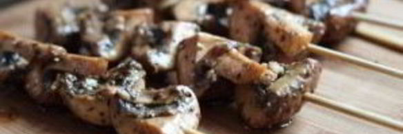 шампиньоны на костре