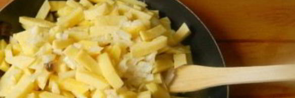 шампиньоны с картошкой жареные