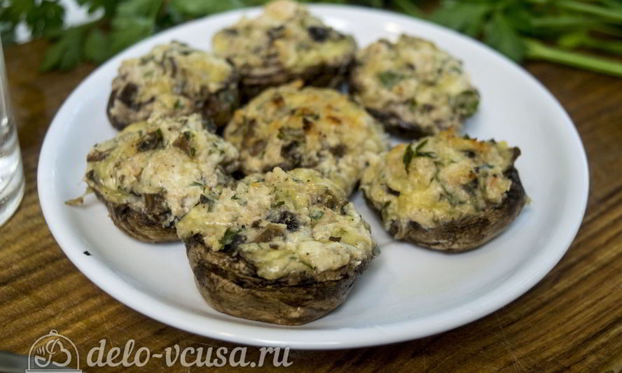 Рецепт шампиньонов с креветками