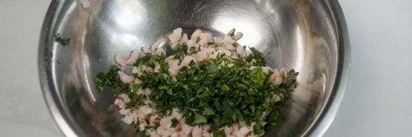 шампиньоны с креветками