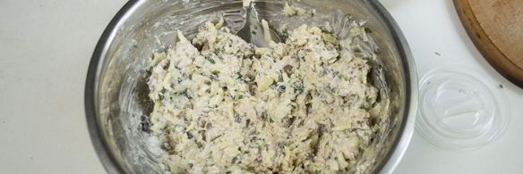 шампиньоны с креветками