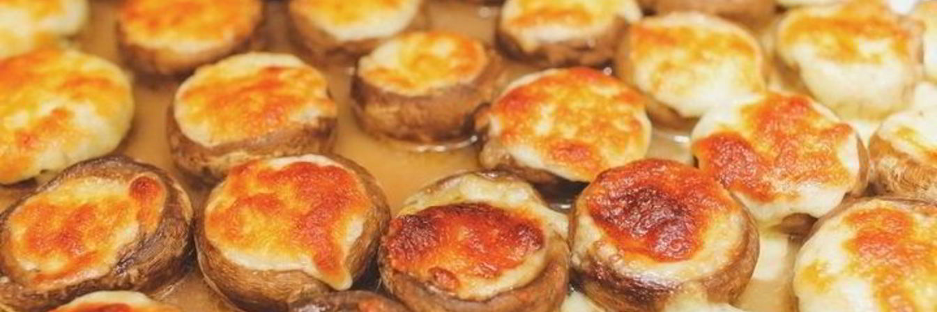 Шампиньоны с сулугуни