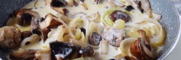 шампиньоны в карри соусе