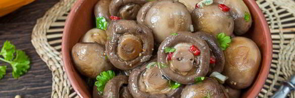 шампиньоны в медовом маринаде