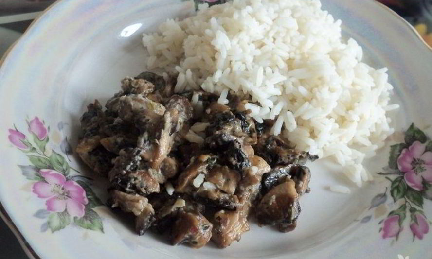 Рецепт шампиньонов жареных со сметаной