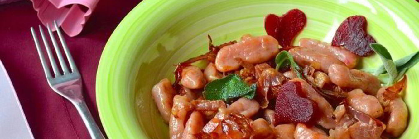 Итальянские ньокки со свеклой