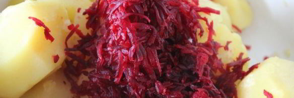 картофельно-свекольное пюре