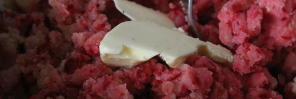 картофельно-свекольное пюре