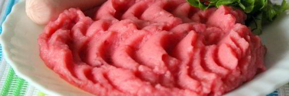 картофельно-свекольное пюре