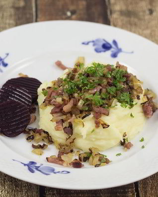 Картофельное пюре с беконом