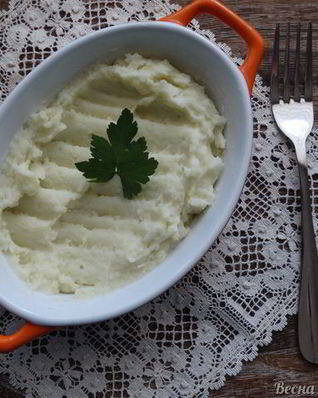 Картофельное пюре с чесноком