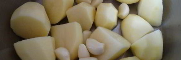 картофельное пюре с чесноком