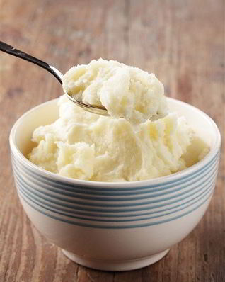 Картофельное пюре с трюфельным маслом и маскарпоне