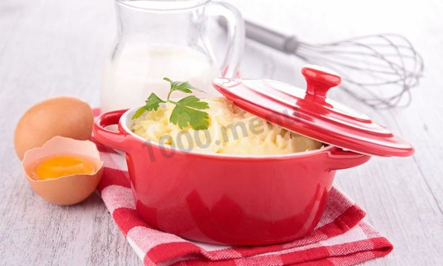 Рецепт картофельного пюре с яйцом и молоком