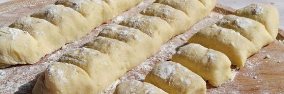 картофельные ньокки с грибным соусом