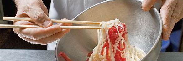 холодная лапша с тунцом